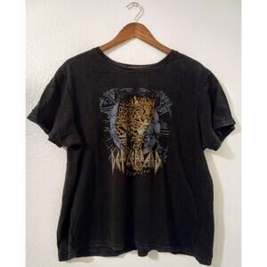Def Leppard 1987 Hysteria Tour Concert T-Shirt Vtg Distressed Look Womens XL Tee